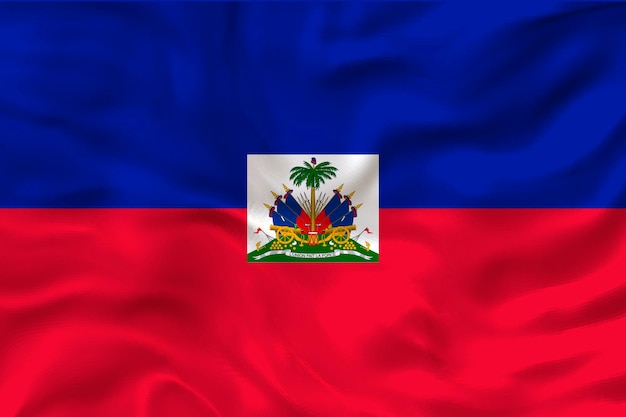 Nationalflagge von Haiti Hintergrund mit Flagge von Haiti
