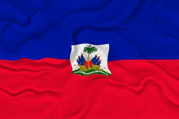 Nationalflagge von Haiti Hintergrund mit Flagge von Haiti