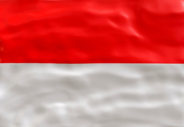 Nationalflagge von Indonesien Hintergrund mit Flagge von Indonesien