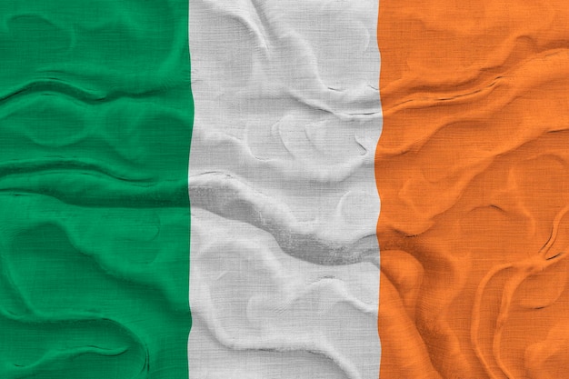 Nationalflagge von Irland Hintergrund mit Flagge von Irland