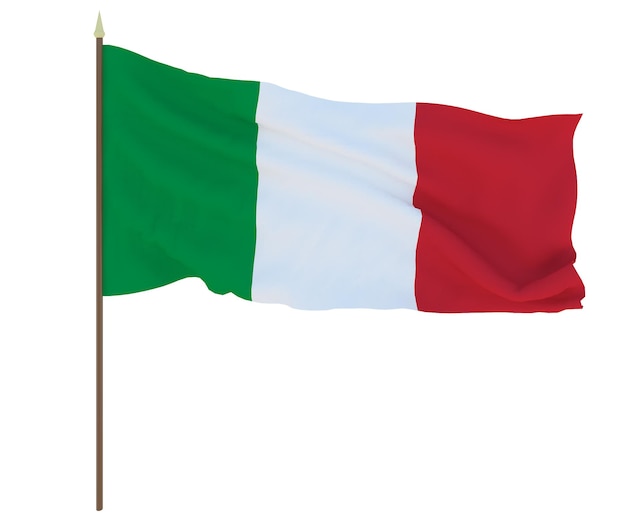 Nationalflagge von Italien Hintergrund für Redakteure und Designer Nationalfeiertag