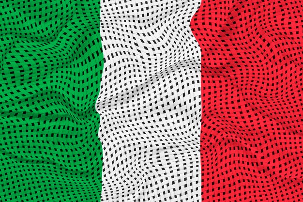 Nationalflagge von Italien Hintergrund mit Flagge von Italien