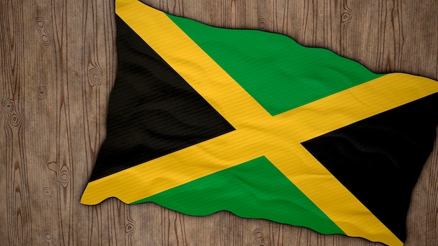 Nationalflagge von Jamaika Hintergrund mit Flagge von Jamaika