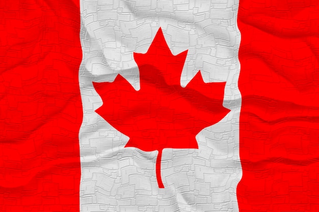 Nationalflagge von Kanada Hintergrund mit Flagge von Kanada