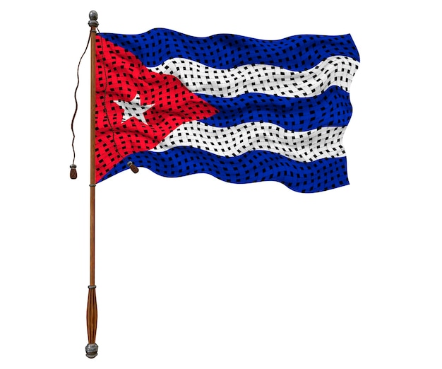 Nationalflagge von Kuba Hintergrund mit Flagge von Kuba