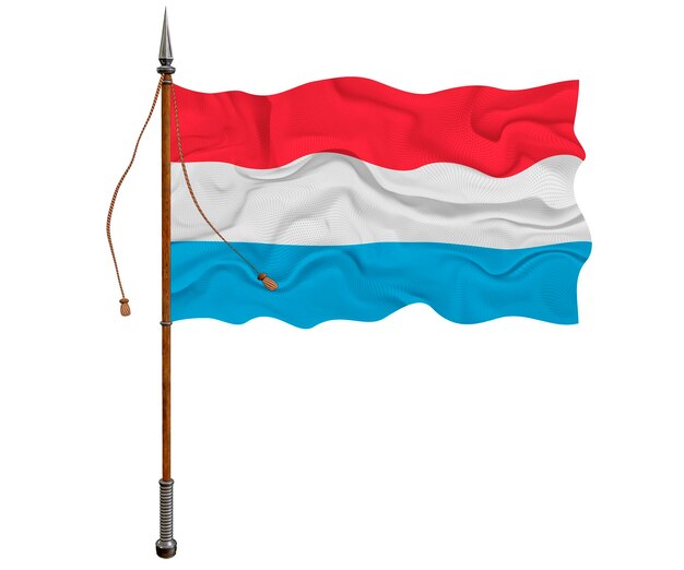 Nationalflagge von Luxemburg Hintergrund mit Flagge von Luxemburg