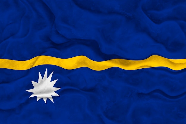 Nationalflagge von Nauru Hintergrund mit Flagge von Nauru