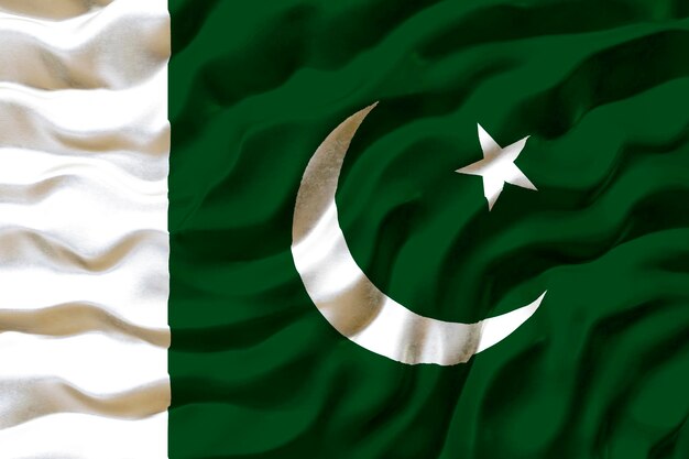 Nationalflagge von Pakistan Hintergrund mit Flagge von Pakistan