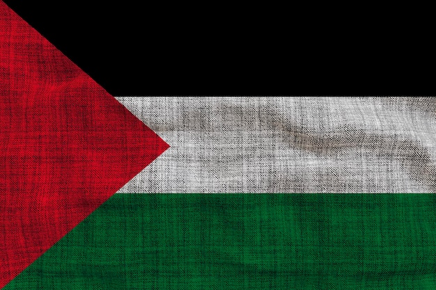 Nationalflagge von Palästina Hintergrund mit Flagge von Palästina