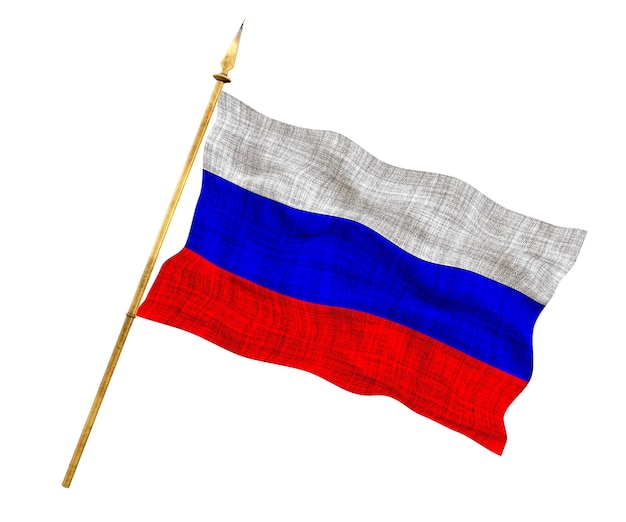 Nationalflagge von Russland Hintergrund mit Flagge von Russland