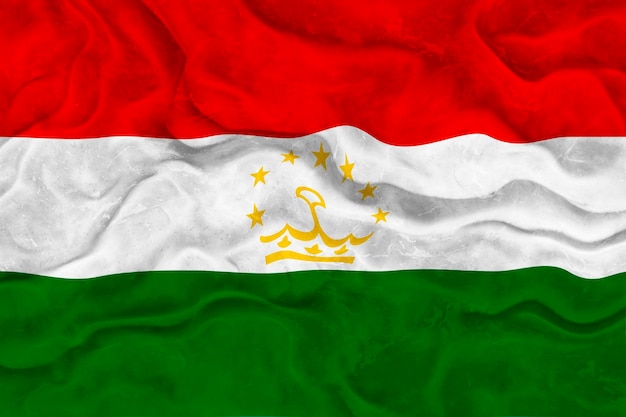 Nationalflagge von Tadschikistan Hintergrund mit Flagge von Tadschikistan