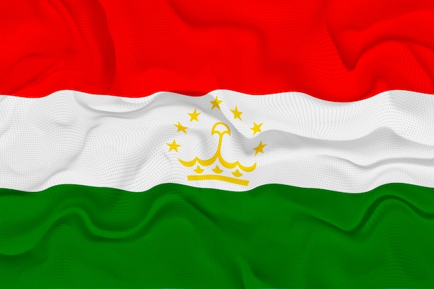 Nationalflagge von Tadschikistan Hintergrund mit Flagge von Tadschikistan