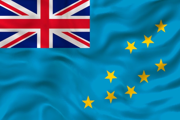 Nationalflagge von Tuvalu Hintergrund mit Flagge von Tuvalu