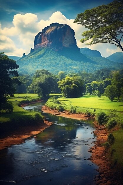 Natürliche Berglandschaft