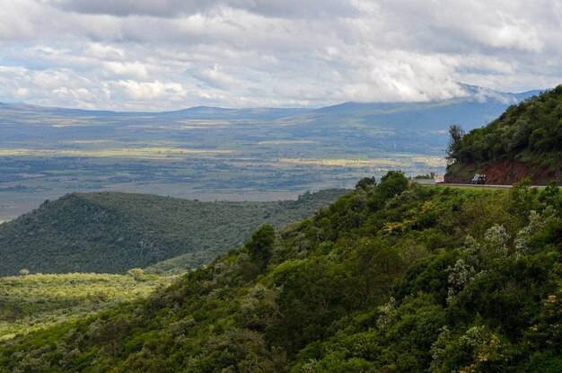 Natürliche grüne Landschaft Kenia Afrika