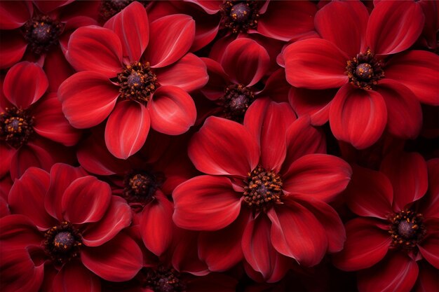 Foto natürliche rote blüten