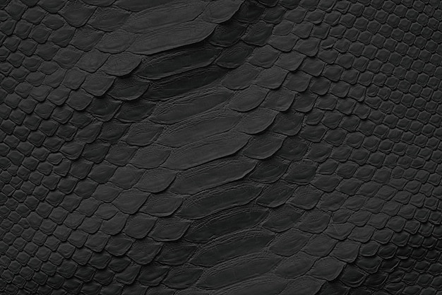 Natürliche Schlangenhautstruktur Schwarze Lederpython als Hintergrund