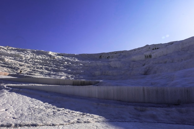 Natürliche Travertin-Pools in Pamukkale Pamukkale Türkei