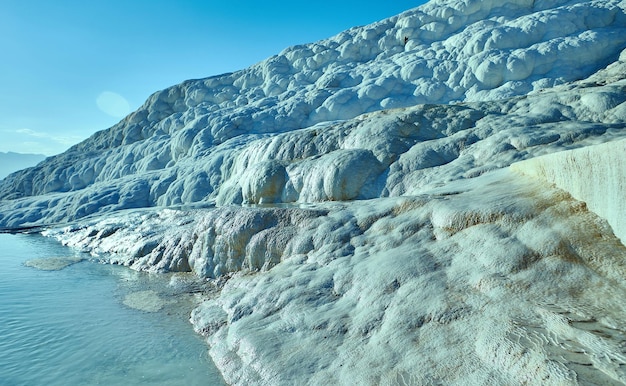 Natürliche Travertinbecken in Pamukkale