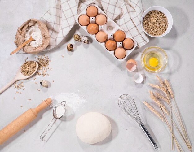 Natürliche Zutaten zum Backen