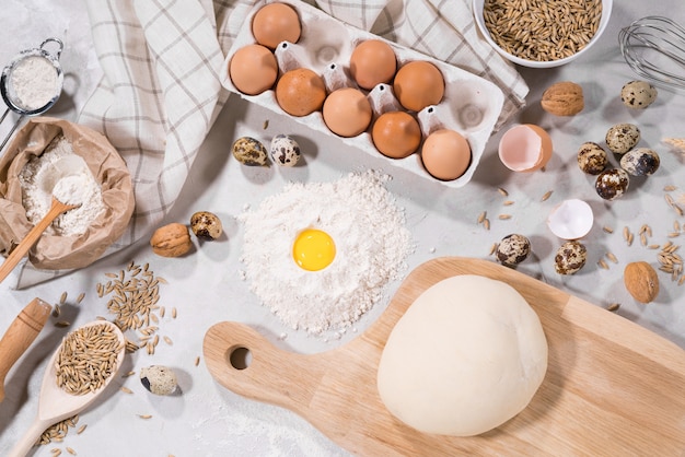 Natürliche Zutaten zum Backen