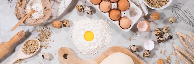 Natürliche Zutaten zum Backen