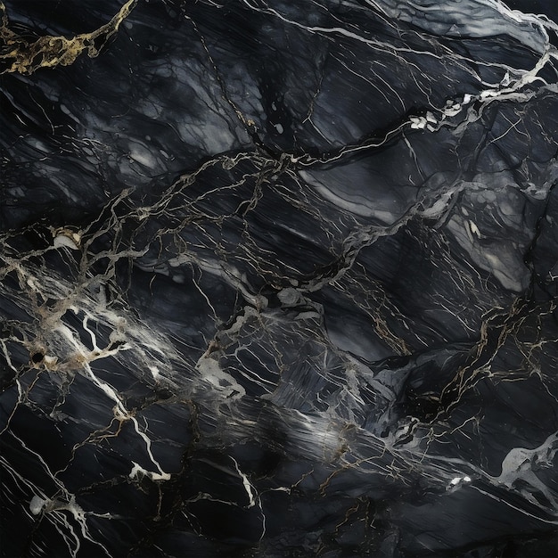 Foto natürlicher schwarzer marmorbeschaffenheitshintergrund generative ki