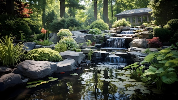 Natur Eleganz Die Kunst der Gartenbäche und Wassergärten