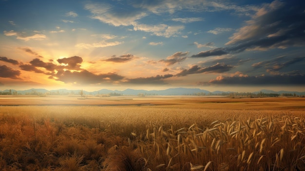 Natur im Herbst Sonnenuntergang nördliche Landschaft