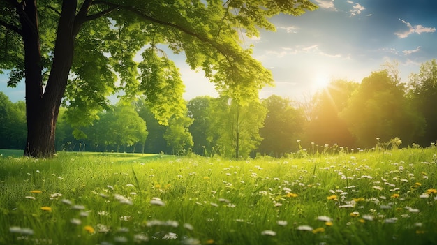 Natur im Sommer grüner Hintergrund