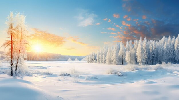 Natur Wetter gefrorene Sonne Panorama