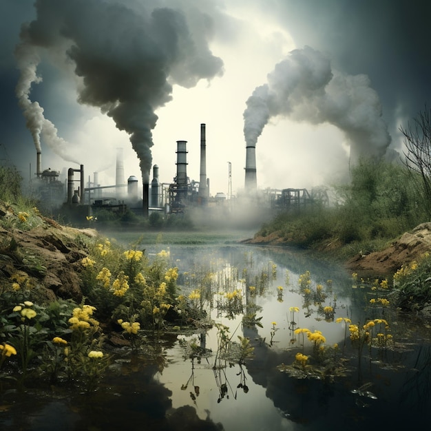 La naturaleza asfixiada por la contaminación por CO2