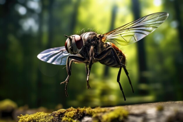 La naturaleza dinámica de los insectos hipnotizando fotos de vuelo saltando y alimentándose en movimiento