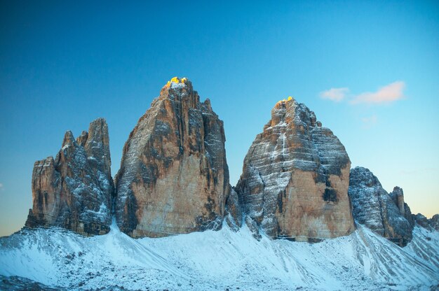 La naturaleza de la dolomita italiana.