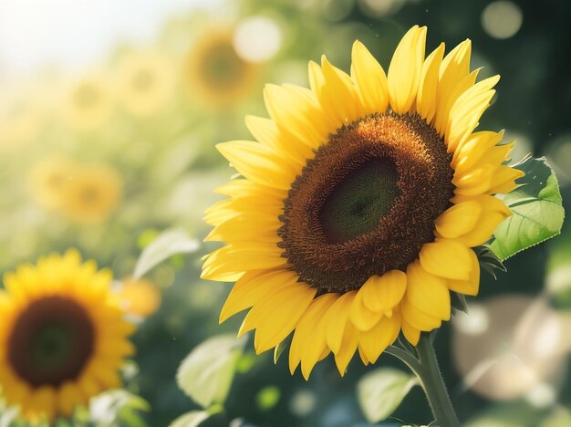 Foto naturaleza y energía fleurs de tournesols sur fond 1