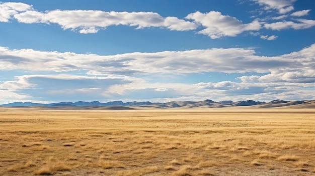 Foto naturaleza estepa siberiana vasta ilustración paisaje fondo cielo hierba sol azul naturaleza estepa siberiana vasta