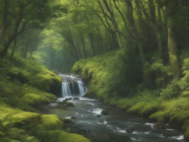 naturaleza hermosa imagen de primer plano generada por ai