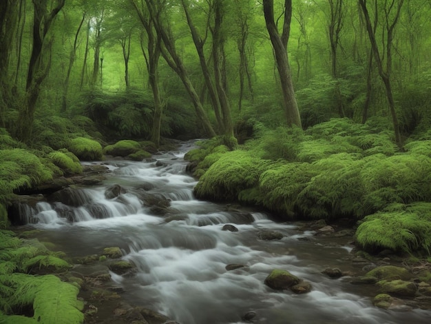 naturaleza hermosa imagen de primer plano generada por ai