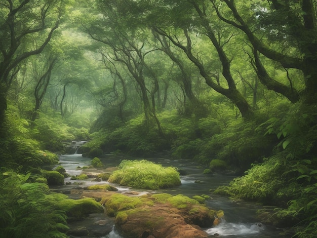 naturaleza hermosa imagen de primer plano generada por ai