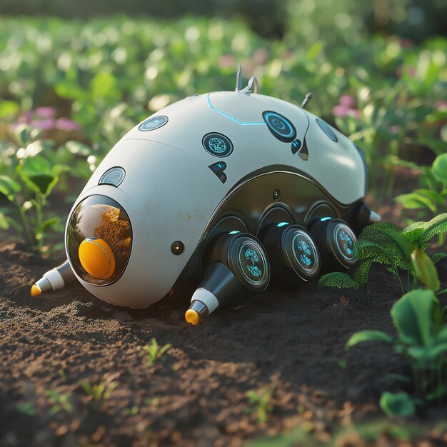 La naturaleza integrada con los robots Android