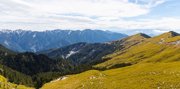 Naturaleza, montañas y bosques en Hehuanshan Taiwan