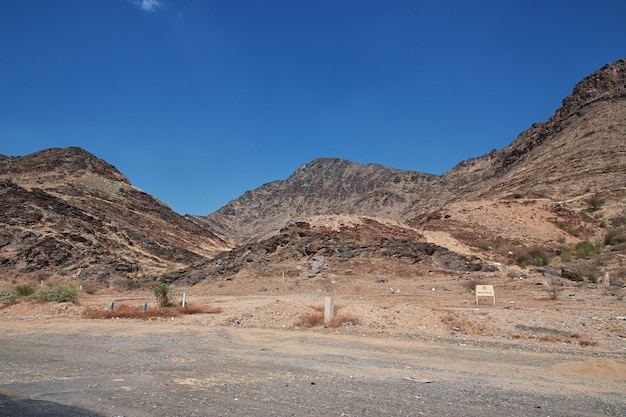 Naturaleza de las montañas de la región de Asir en Arabia Saudita