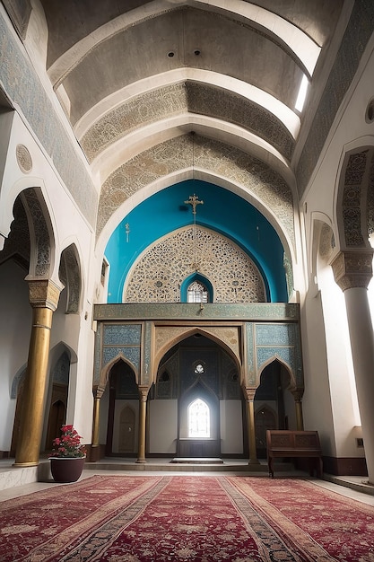 Naturaleza muerta del edificio de la iglesia islámica