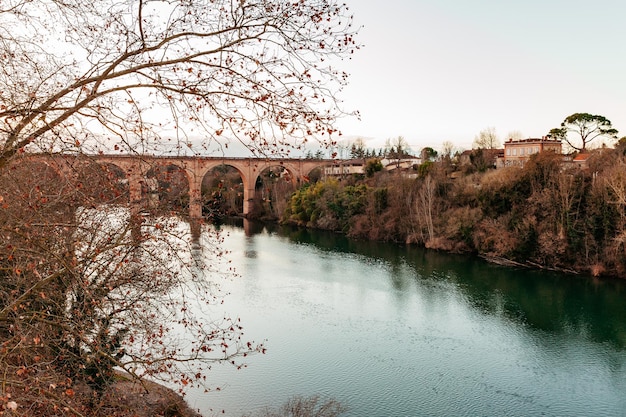 Naturaleza vistas arquitectura y vida de la ciudad de Albi en Francia