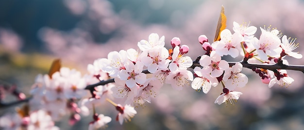 Naturalezas Elegancia Prunus Cerasoides Hermosas flores silvestres en la naturaleza