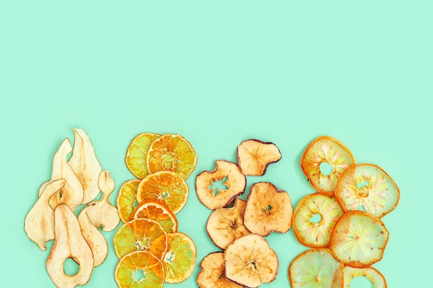 Nature Organic Chips de fruta deshidratada de manzana, mandarina, caqui y pera