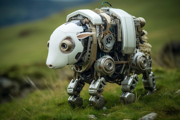 Nature39s Mechanical Companions Robot Sheep in the Wild Generative von Ai