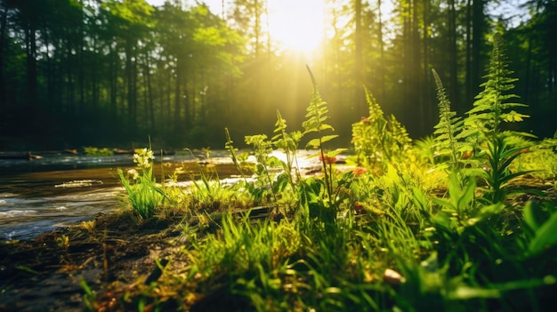 Natures Delicate Lens Flares Paisagens Serenas e Luz Suave