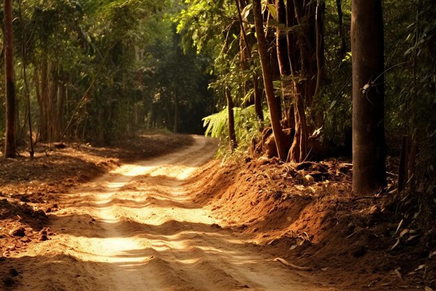 Natures Niche Drive Dirt Road foto de carro