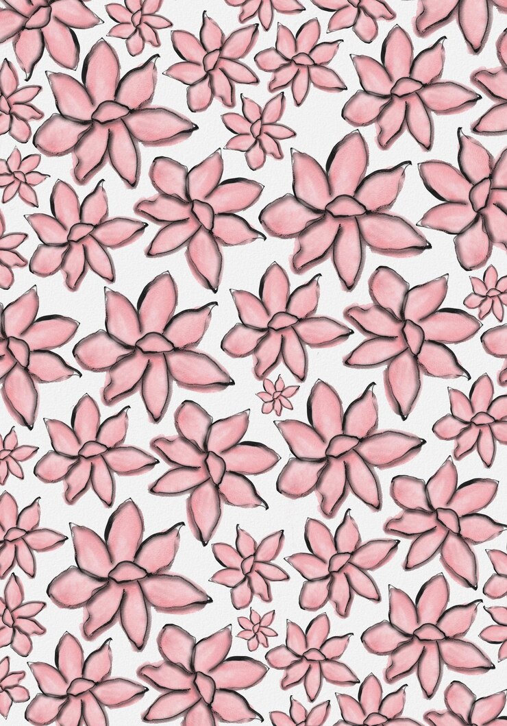 Foto natureza botânica pintada à mão arte abstrata flores pintadas